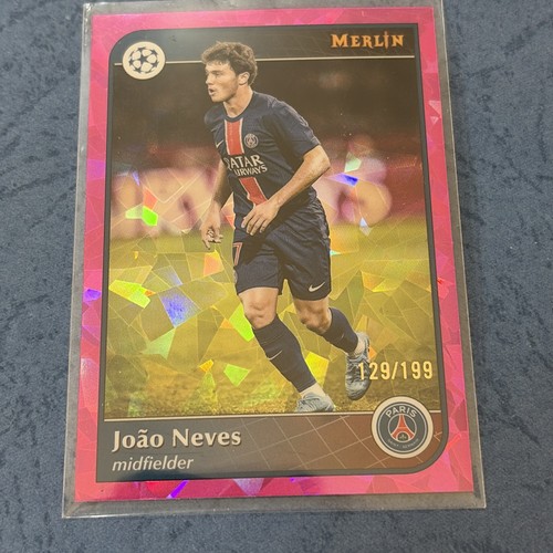 Joao Neves 2024 Panini Merlin Chrome Pink Atomic Refractor /199