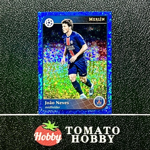Joao Neves 2024 Topps Merlin Chrome UEFA Blue Speckle Refractor /150