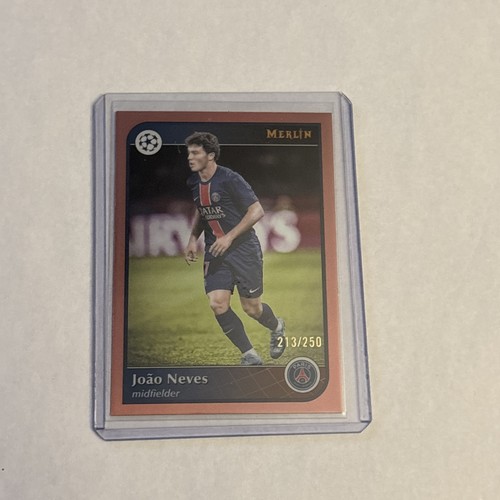 Joao Neves 2024 Topps Merlin Chrome UEFA Rose Gold Refractor /250