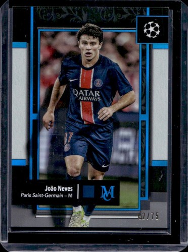 Joao Neves 2024 Topps Museum Zaffiro /75