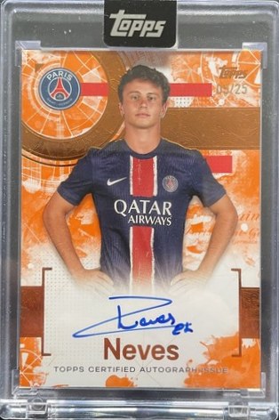 Joao Neves 2024 Topps PSG Exhibition 22/25