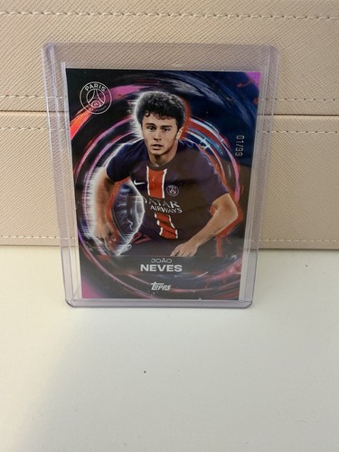 Joao Neves 2025 Topps PSG Refractor /199