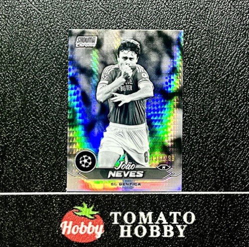 Joao Neves 2023 Topps Stadium Chrome Black White Prism Refractor /299