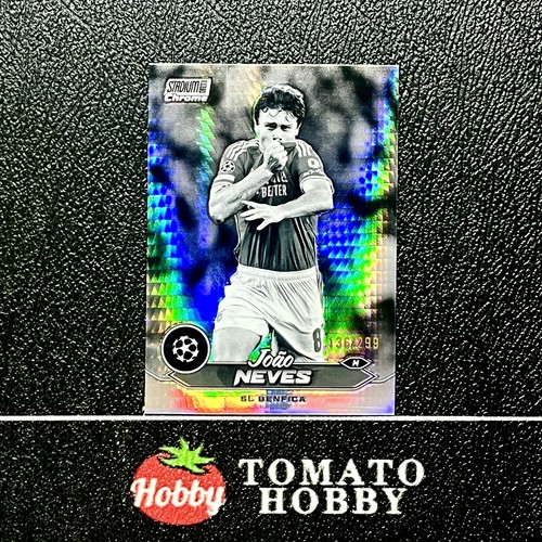 Joao Neves 2023 Topps Stadium Chrome Prisma Bianco Nero /299