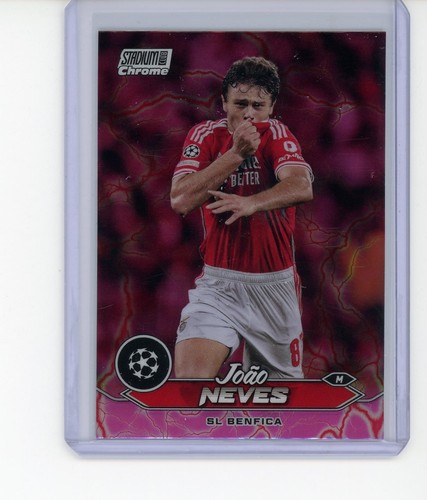 Joao Neves 2023 Panini Stadium Club Chrome Pink Red