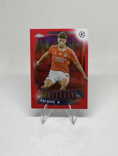 Joao Neves 2023 Topps Chrome UEFA Club Competitions Red /5