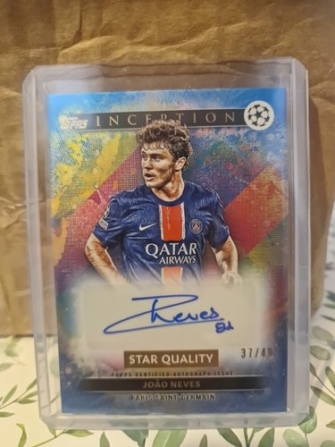 Joao Neves 2024 Topps Inception UCC Blue Foil /49
