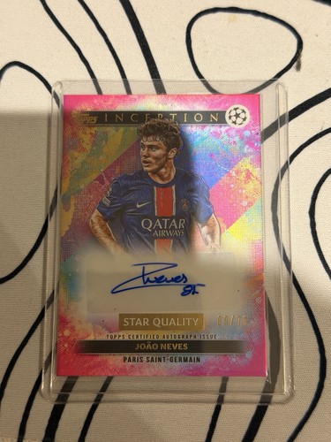 Joao Neves 2024 Topps Inception UCC Pink Foil /75