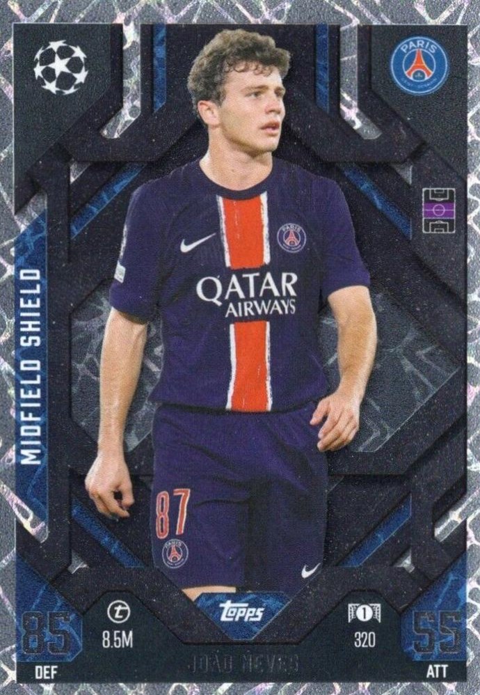 Joao Neves 2024 Topps Match Attax UEFA Club Competitions Extra