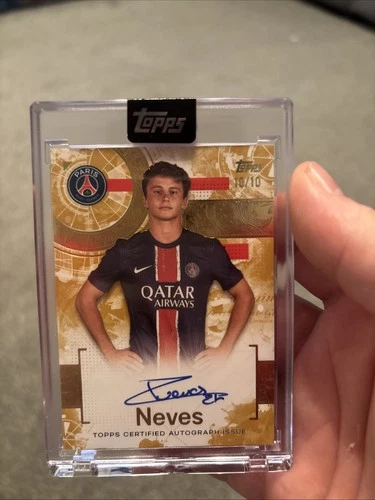 Joao Neves 2024 Topps PSG Exhibition /10