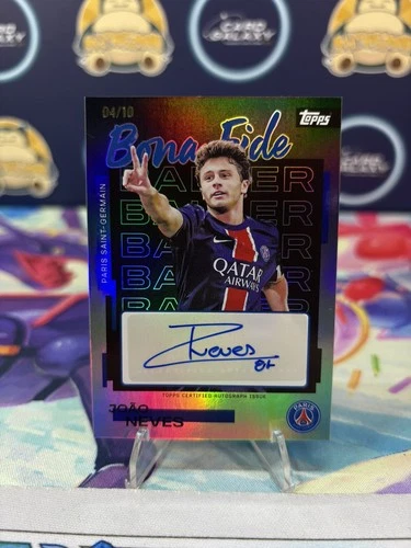 Joao Neves 2026 Topps PSG Team Set Noir /10