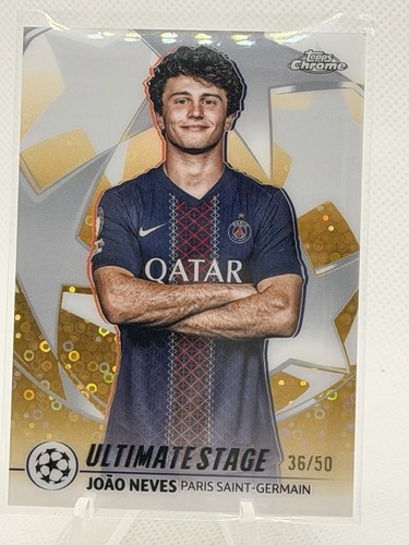 Joao Neves 2025 Topps UCC Flagship Dorado /50