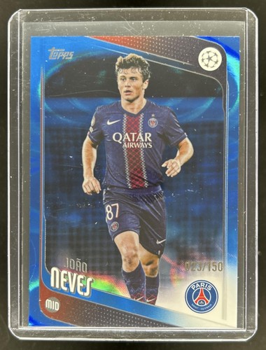 Joao Neves 2025 Topps UEFA Blue Raindrops /150
