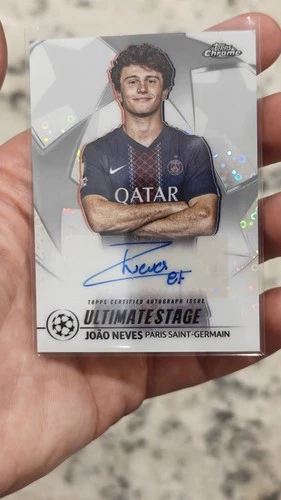 Joao Neves 2025 Topps UEFA Champions League Chrome Refractor