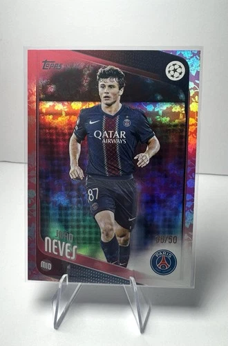 Joao Neves 2025 Topps UEFA Club Competizioni Foil /50