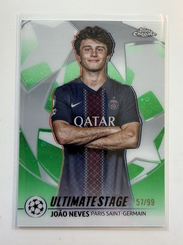 Joao Neves 2025 Topps UEFA Flagship Verde Green /99