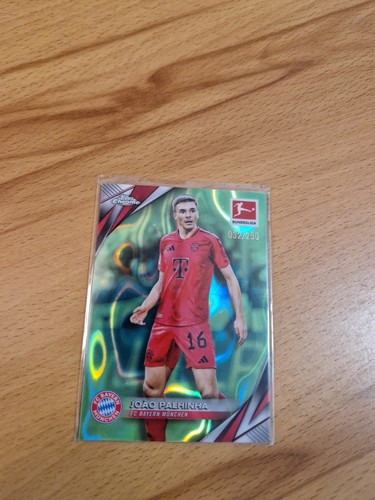 Joao Palhinha 2024 Topps Bundesliga Chrome Neon Green Lava /250