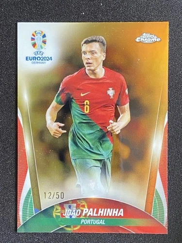 Joao Palhinha 2024 Topps Cromo UEFA Euro Oro Refractor /50