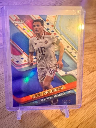 Joao Palhinha 2024 Topps Finest Blue Refractor /75