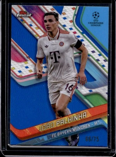Joao Palhinha 2024 Topps Finest Blue Refractor /75
