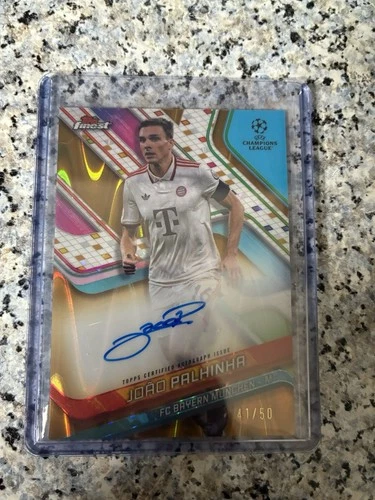 Joao Palhinha 2024 Topps Finest Gold Refractor /50
