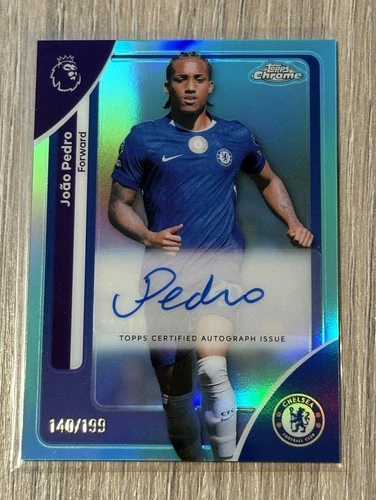 Joao Pedro 2025 Topps Chrome Teal Refractor /199