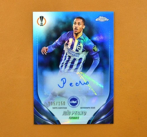 Joao Pedro 2024 Topps Chrome UEFA Blue /150