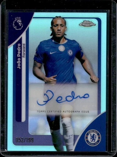 Joao Pedro 2026 Topps Cromo Premier League Aqua Refractor /199