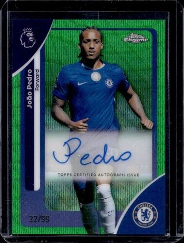 Joao Pedro 2026 Topps Cromo Premier League Green Refractor /99