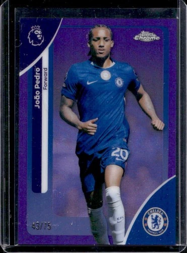Joao Pedro 2026 Topps Cromo Premier League Purple Refractor /75