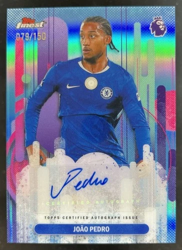 Joao Pedro 2026 Topps Finest Blue Refractor /150