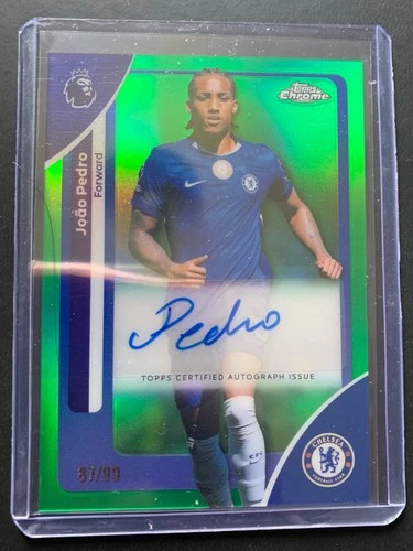 Joao Pedro 2025 Topps Premier League Chrome Green /99