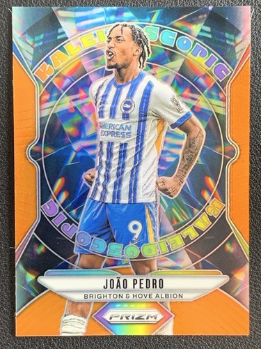 Joao Pedro 2024 Panini Prizm Premier League Kaleidoscopic Orange /25