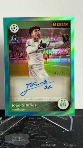 Joao Simoes 2024 Topps Chrome Merlin UEFA /75