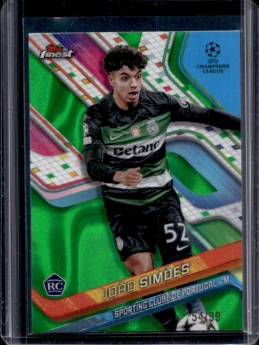 Joao Simoes 2024 Topps Finest Green Lava Refractor /99