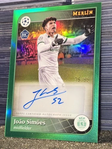 Joao Simoes 2024 Topps Merlin Chrome Green Refractor /99
