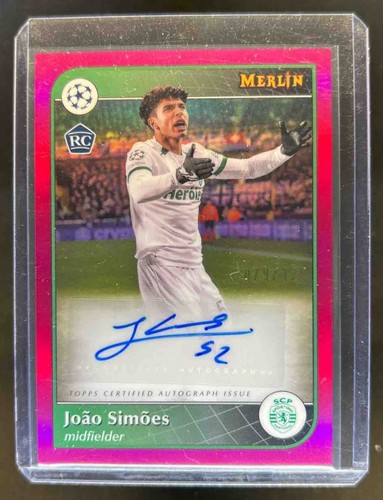 Joao Simoes 2024 Topps Merlin Chrome Magenta Rifrattore /125