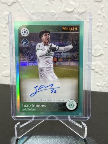 Joao Simoes 2025 Topps Merlin UEFA Champions Teal /75