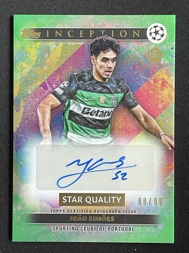 Joao Simoes 2024 Topps Inception UCC Green Foil /99