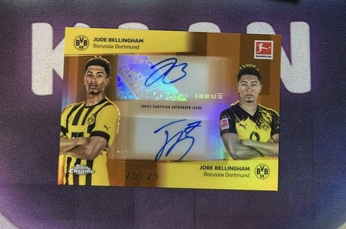 Jobe Bellingham & Jude Bellingham 2025 Topps Chrome Bundesliga /25