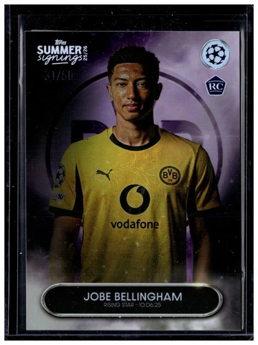Jobe Bellingham 2025 Topps Summer Signings UCC Purple /50