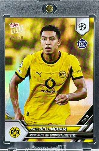Jobe Bellingham 2025 Topps Now UEFA Champions League Gold Foil /50