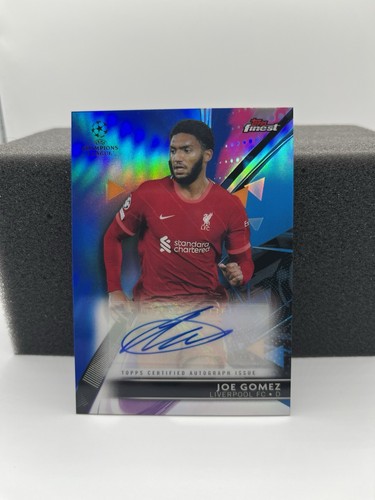 Joe Gomez 2021 Topps Finest Blue Refractor /150