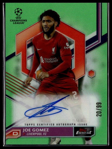 Joe Gomez 2023 Topps Finest Neon Green Refractor /99