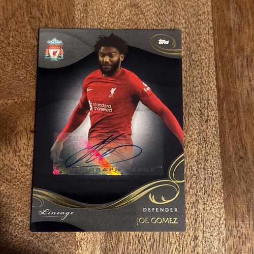 Joe Gomez 2023 Topps Liverpool Lineage /10