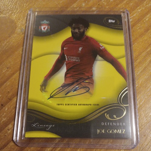 Joe Gomez 2022 Topps Liverpool Lineage Yellow /75