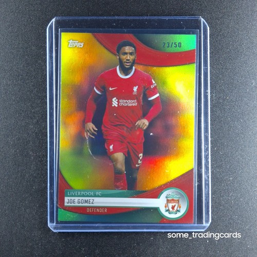 Joe Gomez 2023 Topps Liverpool Team Set Gold Drip /50
