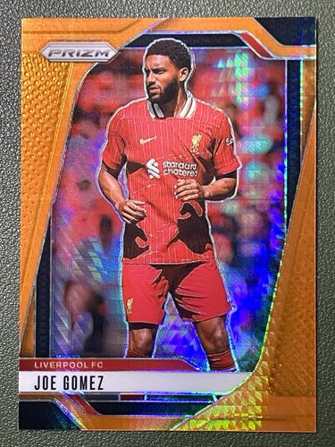 Joe Gomez 2024 Panini Prizm Premier League Orange Hyper Prizm #50