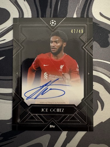 Joe Gomez 2021 Topps UCL /49