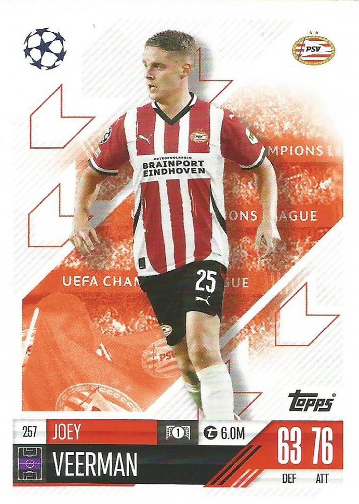 Joey Veerman 2024 Topps Match Attax UEFA Club Competitions